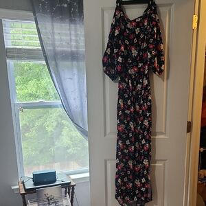 Floral Off-Shoulder Maxi Dress